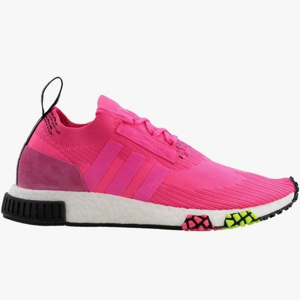 Adidas NMD Racer Primeknit Solar Pink Mens Size 8.5